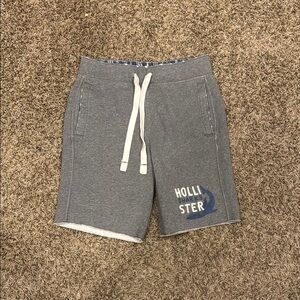 Hollister Athletic Gray Shorts with White Accents